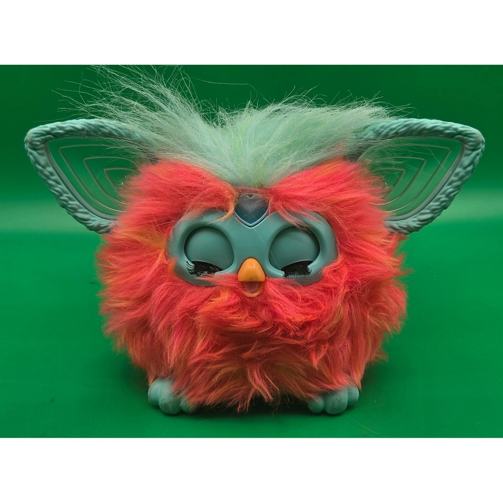 Hasbro Furby 2023 Coral Orange Pink Interactive Plush Toy F6743 F6744 Tested